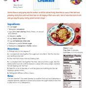 Cherry Oat Crumble Recipe Card