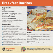 Breakfast Burritos Recipe Card