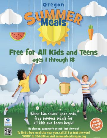 summer meals mini promotional poster