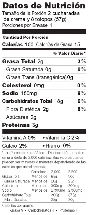 Crema con Totopos de Maíz Horneados de Héroe de Alimentos
