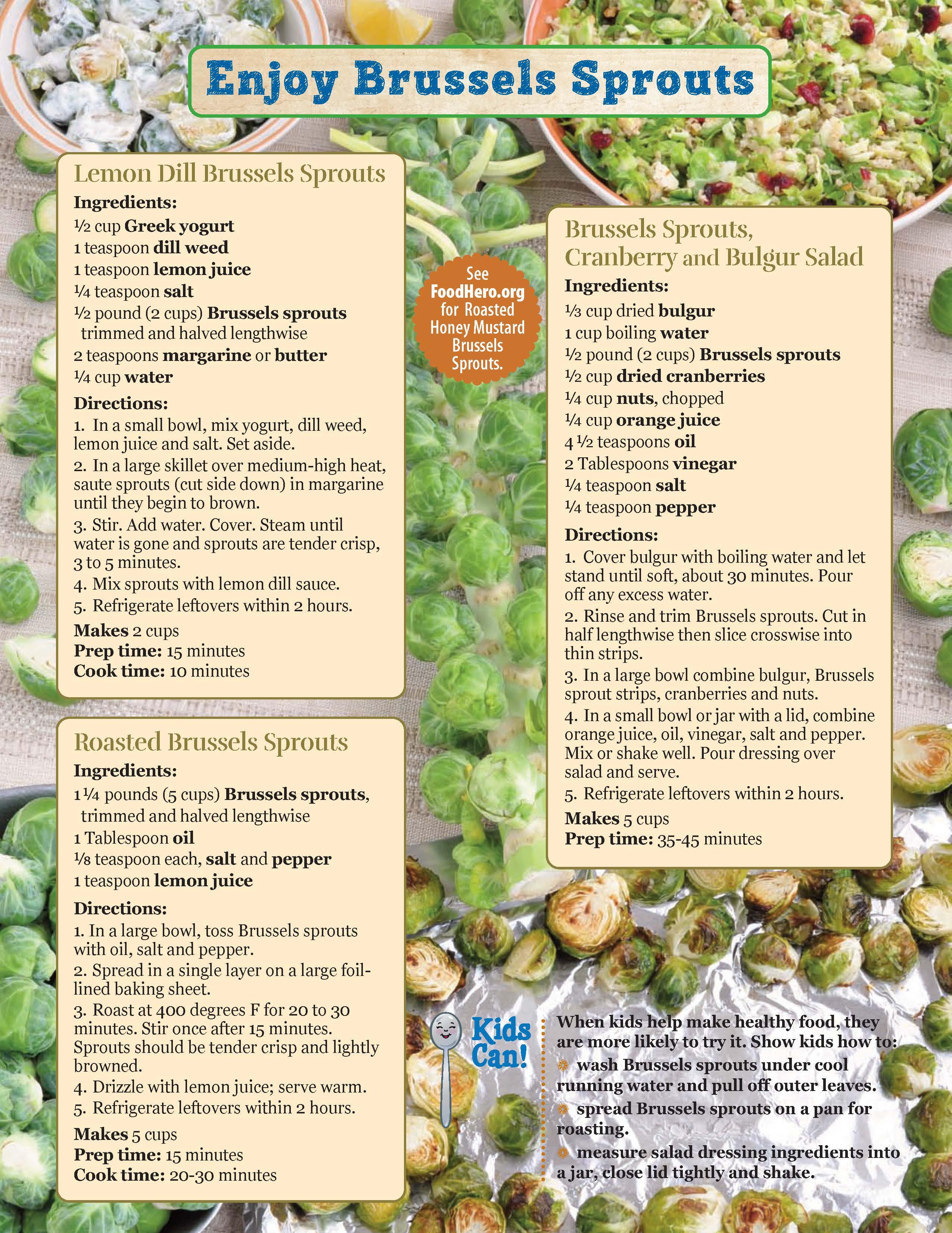 Brussels Sprouts Food Hero Monthly Page 2