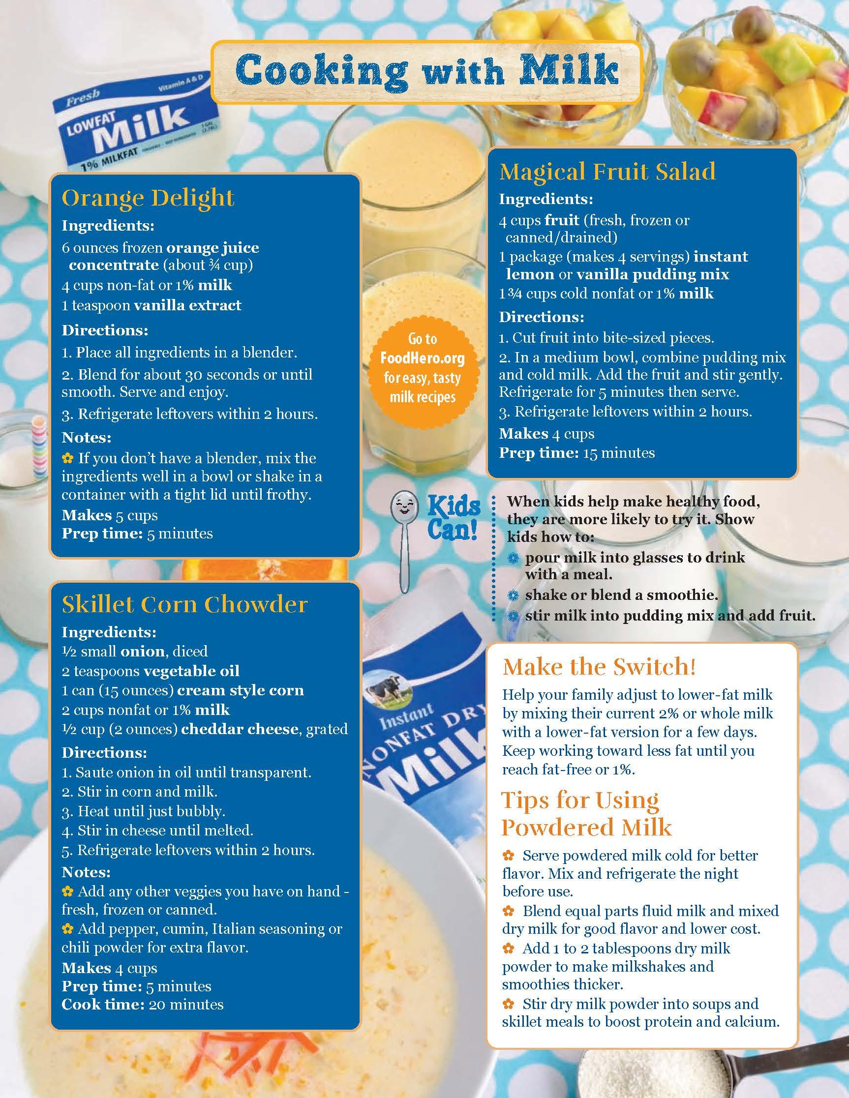 Milk Food Hero Monthly