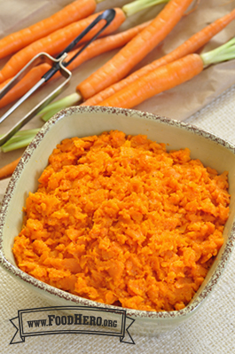 mashed carrots food hero
