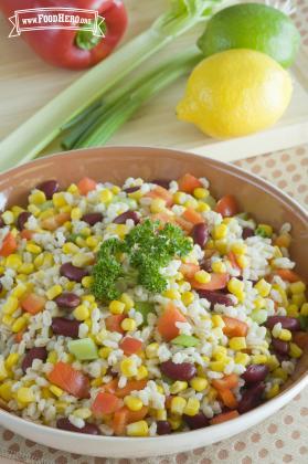 Ensalada De Cebada Frijol Y Elote Food Hero