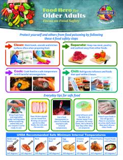 Focus on Food Safety for Older Adults monthly magazine page 1