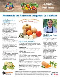Respetando los Alimentos Indígenas: La Calabaza Pagina 1