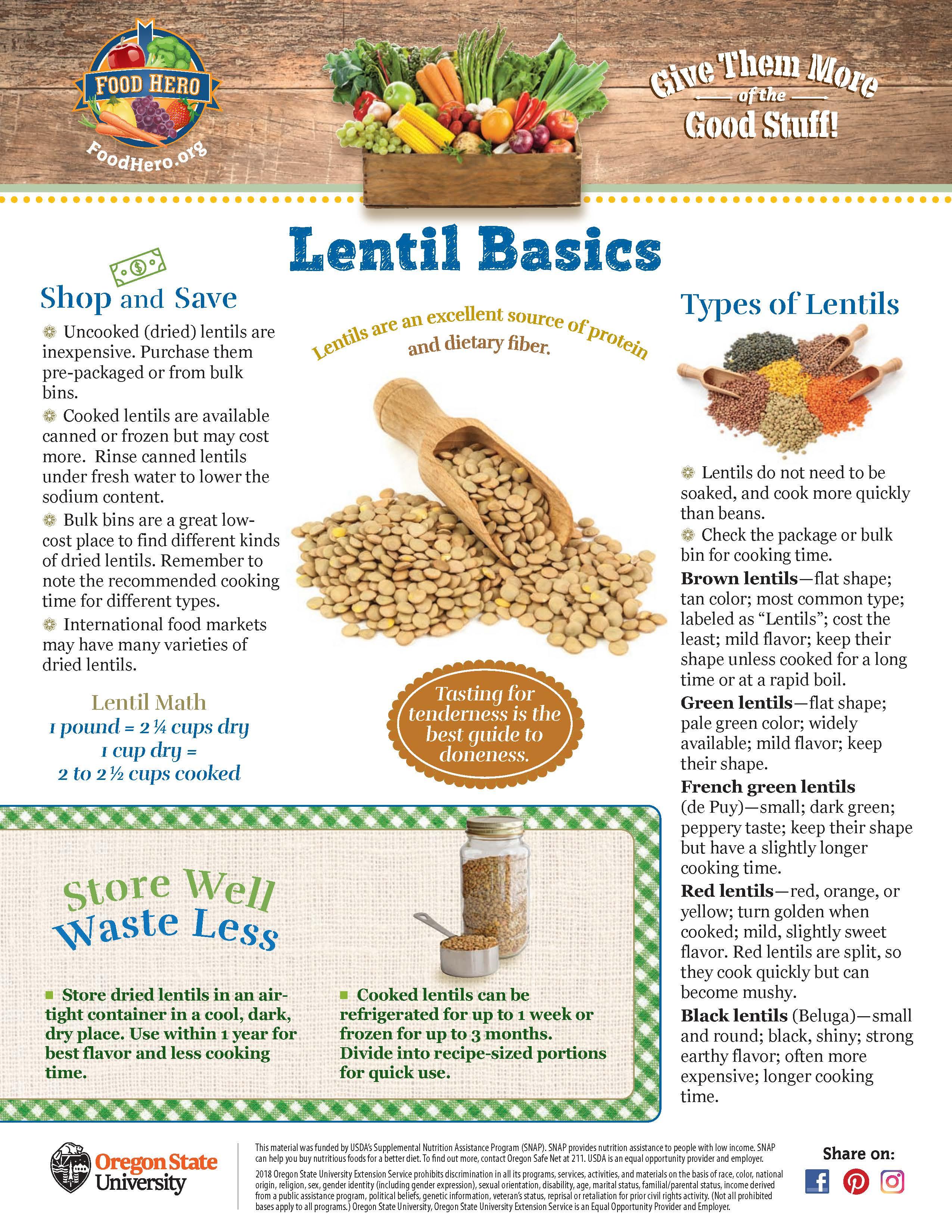 Lentil Food Hero Monthly