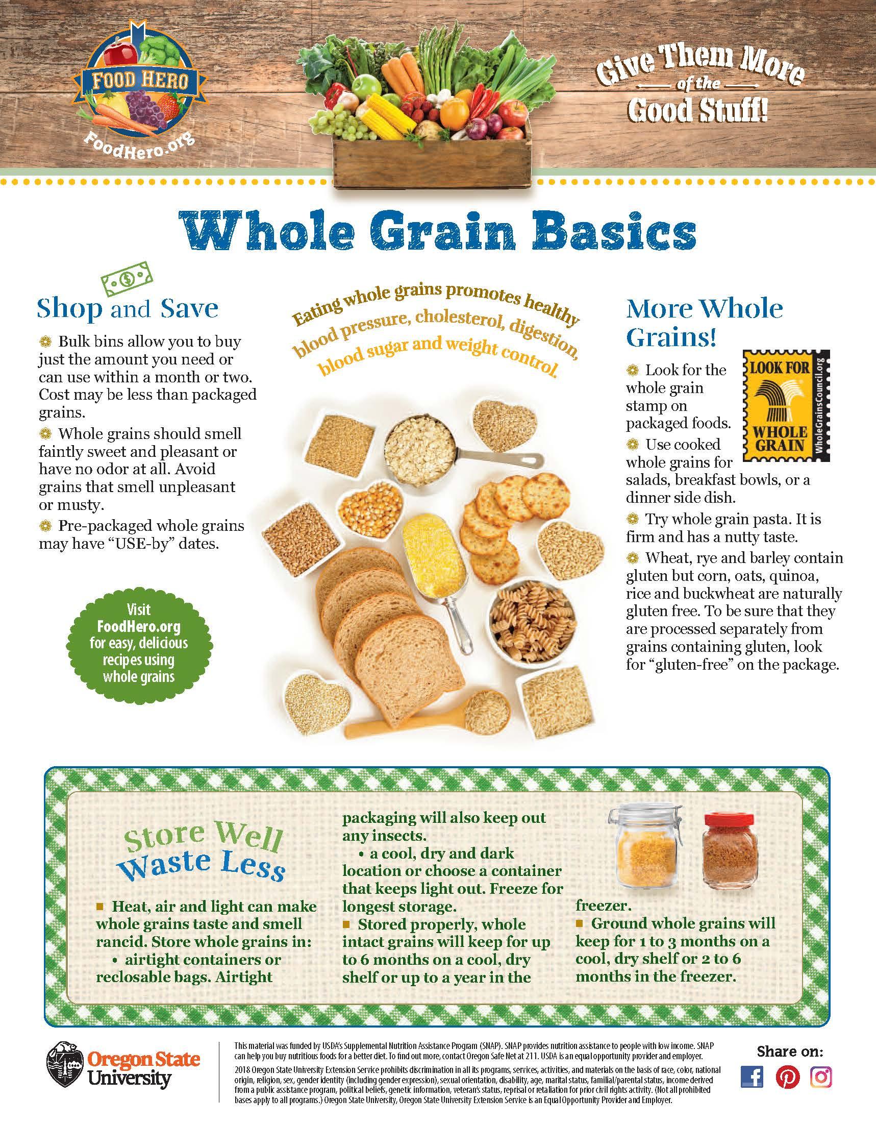 Whole Grains Food Hero Monthly