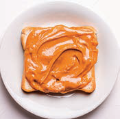 toast with peanut butter
