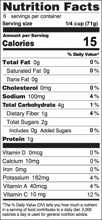 Photo of Nutrition Facts of Salsa Roja