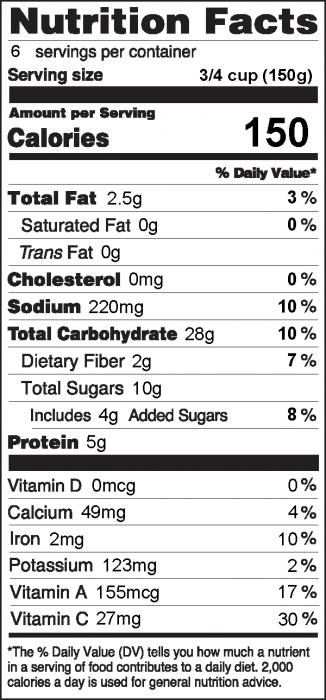 Photo of Nutrition Facts of Spinach Pasta Salad