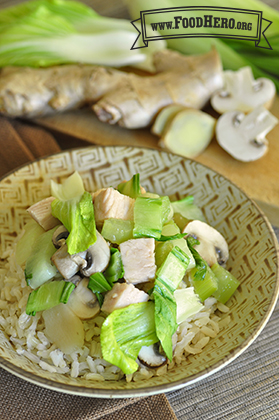 Photo of Vegetables and Turkey Stir-Fry