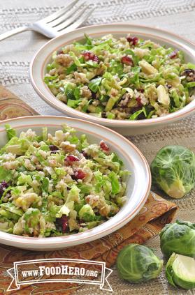 Photo of Brussels Sprouts, Cranberry, and Bulgur Salad