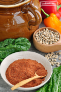 Bowl of red spice mix.