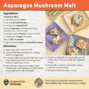 Asparagus Mushroom Melt Recipe Card