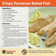 Crispy Parmesan Baked Fish Recipe Card