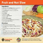 Fruit and Nut Slaw Recipe Card