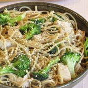 Photo of Sesame Noodles with Broccoli and Chicken