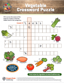 Crossword Puzzle Level 1 | Food Hero