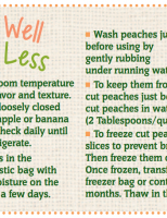Store Well Waste Less Peaches
