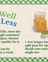 Store Well Waste Less Split Peas