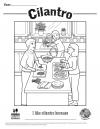 Cilantro Coloring Sheet