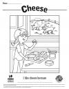 Cheese Coloring Sheet