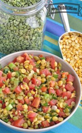 Bowl of Split Pea Salad