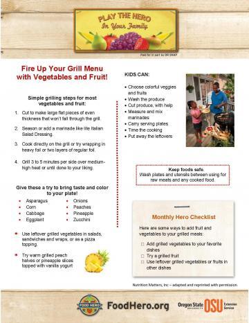 Fire Up Your Grill Menu with Vegetables and Fruit!