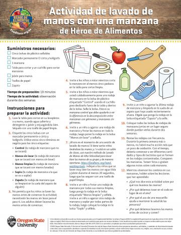 Apple Handwashing Activity Sheet
