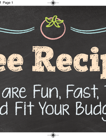 Free Recipes 4x10 Point of Purchase Display - English