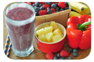 Make a smoothie with a fruit or veggie in it.